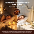 thumbnail image 5 of PChero Rechargeable Candles with Remote Timer ,12pcs Flameless Candles LED Votive Candles with Charging Base, Battery Tea Lights Flickering Electric Fake Small Candles for Table Wedding Home Decor, 5 of 12