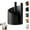 Black, variant on Mountain Paper Towel Holder Countertop with Wood Round Base and Iron Holder, Wood Paper Towel Holders Countertop, Easy One-Handed Operation for Kitchen Bathroom, White