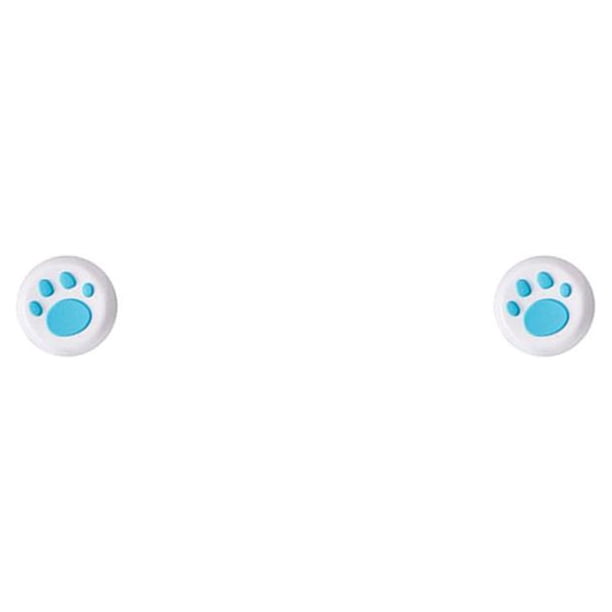 Sidaley Grips Caps Concave Heighten Cat Paw Shape Reemplazo perfecto Thumbstick Cover Controller Accesorios Suministros de videojuegos azul sobre blanco 2Conjunto