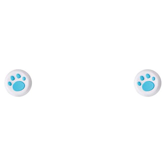 Sidaley Grips Caps Concave Heighten Cat Paw Shape Reemplazo perfecto Thumbstick Cover Controller Accesorios Suministros de videojuegos azul sobre blanco 2Conjunto