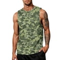 thumbnail image 2 of Mens Tank Tops Summer Camo Tank Tops Vacation Muscle Top Graphic Sleeveless Shirts, 2 of 6