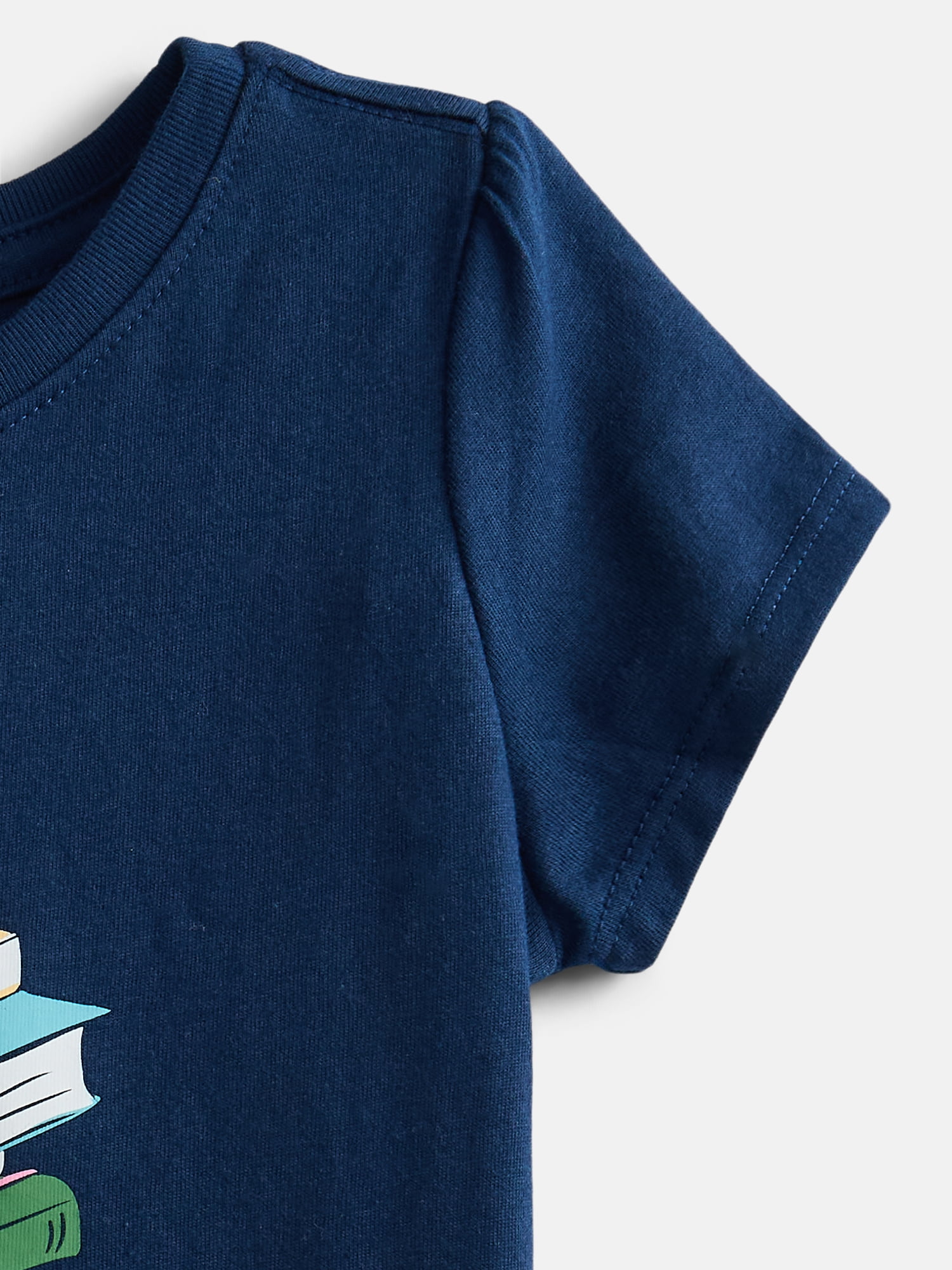 Wonder Nation Toddler Girls Graphic Tee with Short Puff Sleeves, Sizes 18M-5T