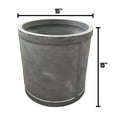 thumbnail image 3 of GUAGNDONG CREATIVE STONE GARDEN DECORATION CO.,LTD Durx-litecrete Lightweight Concrete Drum Light Grey Planter-Medium - 15'x15'x15', 3 of 5