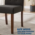 thumbnail image 4 of Upholstered Dining Chairs Set of 2, Tufted Kitchen Chair with Padded Seat, Comfy Armless Side Chair, Accent Parson Chairs for Living Room, 4 of 7