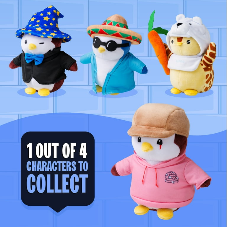 Pudgy Penguins Plush Buddies (Series 2) with Pink Hoodie and Brown
