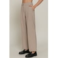 thumbnail image 3 of FashionStream Women's Pleated Casual Pants, Gray, 3 of 5