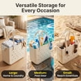thumbnail image 4 of CALLINOX Women's Waterproof EVA Beach Tote Bag 3-Piece Off-White., 4 of 7