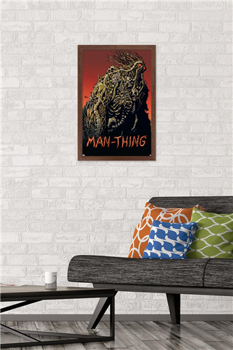Marvel Comics: Man-Thing #2 Wall Poster, 14.725" x 22.375" Framed