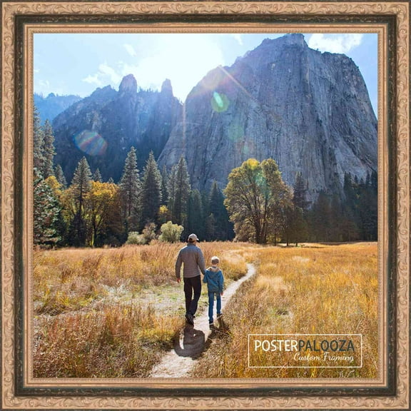 4x4 Distressed/Aged Black Complete Wood Picture Frame with UV Acrylic, Foam Board Backing, & Hardware