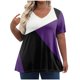 thumbnail image 2 of Fiudx Ofertas Flash Del Día Solo En Línea Camiseta Informal de Manga Corta con Cuello En V para Mujer, Blusa Lisa, Talla Grande, a La Moda, 2 of 6