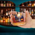 thumbnail image 4 of Happy Halloween Vampire Cavalier King Charles Spaniel BOO with Pumpkins Fun and Spooky 11oz Whiskey Glass Mug Dog Lover Gifts Whiskey Cocktail Glasses Cup - 00018, 4 of 5