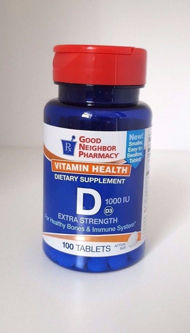 GNP Vitamin D-3 1000 IU Tablets 100 Tablets