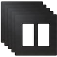 thumbnail image 1 of 2 Gang Screwless Decorative Wall Plates, Mid-Size Unbreakable Thermoplastic F..., 1 of 5