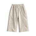 thumbnail image 5 of Pants for Boys and Girls Unisex Kids 12Months-11Years Casual Wide Leg Solid Color Full Length Trousers Pants with Pockets Back to School Casual Daily Wear, 5 of 8