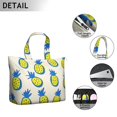 thumbnail image 3 of Pineapple Lover's Travel Tote Bag - Large Capacity Zipper Closure with Interior Organization for Women & Students, 3 of 5
