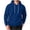 Blue#fathers day gifts#37, variant on Mens Cargo Hoodie Big and Tall Casual Fall Hooded Sweatshirt Lightweight Drawstring Pullover Hoodies with Kangaroo Pocket Blue M