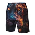 thumbnail image 4 of Zufioo Forest Cool Lion for Men's Casual Beach Shorts, Sports Fitness Quick-drying Drawstring Shorts with Pockets for Home Wear-X-Large, 4 of 6