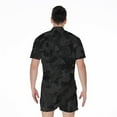 thumbnail image 2 of Black Camouflage Short Sleeve Men'S Rompers Casual Summer Jumpsuits Outfit, 2 of 4