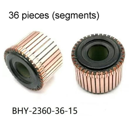 

36.5 X 15 X 25(28.5) Mm 36P Teeth Copper Groove Type Electrical Motor Commutator