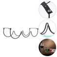 thumbnail image 2 of 1Pc Iron Wine Display Shelf Under Cabinet Wine Rack Wave Design Bottle Holder, 2 of 5