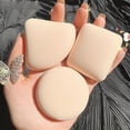 thumbnail image 4 of High-Elastic Density Sponge Foundation Powder Puff, Makeup Air Cushion Blender, Flawless Liquid Base Applicator, Set of 3 Shapes: Triangle, Circle, Square (Skin Color), 2.1-2.6 Inch, 4 of 8