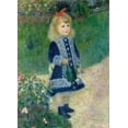 thumbnail image 2 of Renoir, Pierre-Auguste 11x14 Black Ornate Wood Framed with Double Matting Museum Art Print Titled - A Girl with a Watering Can, 1876, 2 of 4