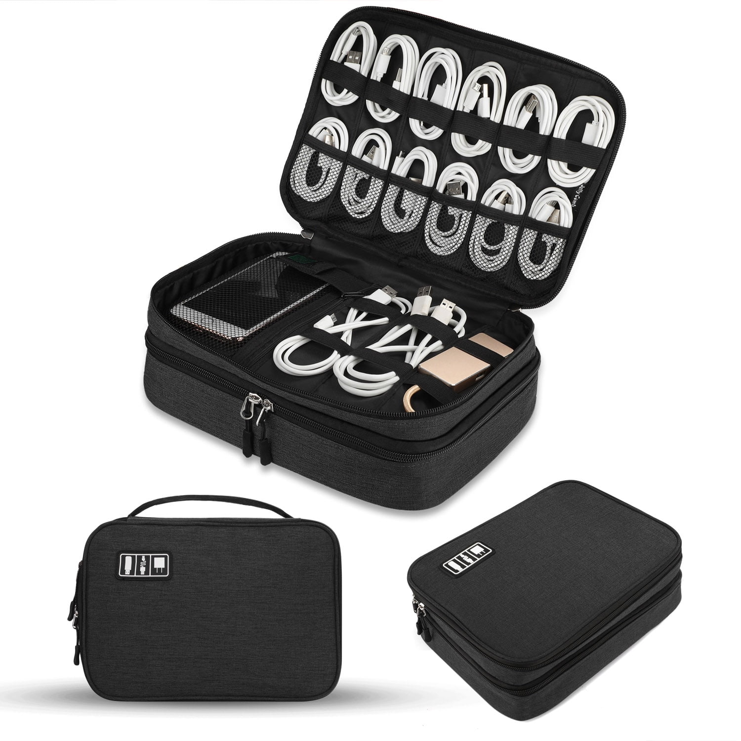 Travel Electronics Accessories Storage Bag Tablets Cable Charger Organizer Case 