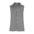 thumbnail image 5 of Xysaqa Men's Linen Shirts Cotton Tank Tops Men Summer Hawaiian Beach Sleeveless Button-Down Shirts for Men Comfy Plain Lightweight Casual Vests T-Shirt with Pocket S-2XL Summer Savings, 5 of 5