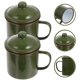thumbnail image 3 of 2 piezas Cuerpo de agua de esmalte Tazas de café Copa de jugo para la tapa al aire libre de campamento, 3 of 5