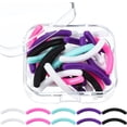 thumbnail image 2 of Curler Refills Eyelash Refill Pads Silicone Rubber Replacement for Universal with a Clear Storage Box (30 Pieces, Multi Color), 2 of 5