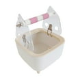 thumbnail image 1 of Bunblic Parrot Toilet Stand Interactive Stand Portable Activity Toy Small Bird Perch Fixed Point Excretion Perch for Cockatiels Macaw Pink, 1 of 8