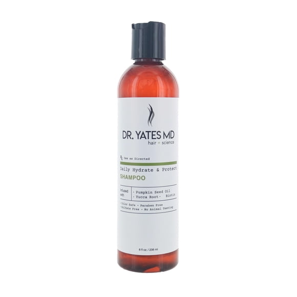 Dr. Yates MD - Champú hidratante que hidrata el cabello y apoya el cabello más grueso (8 onzas líquidas)