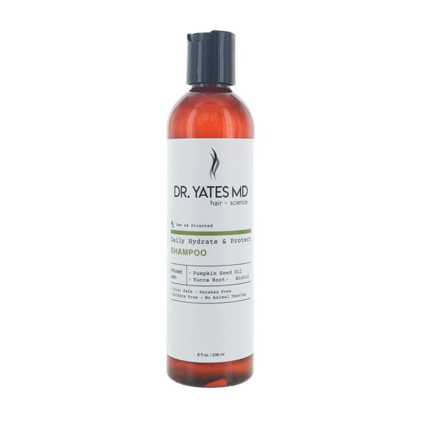 Dr. Yates MD - Champú hidratante que hidrata el cabello y apoya el cabello más grueso (8 onzas líquidas)