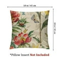 thumbnail image 4 of nygtbtfer Throw Pillow Covers Set of 2 Decorative Spring Pillow Covers Linen Flower Farmhouse Pillowcases for Sofa Couch Living Room Outdoor White, 4 of 7