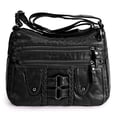 thumbnail image 2 of BadPiggies Crossbody Bag for Women Pocketbooks Soft PU Leather Purses and Handbags Multi Pocket Shoulder Bags - Black, 2 of 9