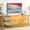 Natural wood, variant on GUNAITO TV Stand for TVs up to 75", Big TV Stand for Living Room with 4 Drawers and LED Lights, Entertainment Center with Storage, Walnut