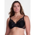 thumbnail image 2 of Joyspun Women's Floral Embroidered High Apex Plunge Bra, Sizes 36B-40DDD, 2 of 5
