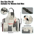 thumbnail image 3 of Yayeee Chief Kitchen Apron with Pockets for Cooking Water Resistant Unisex Adjustable Neck Strap, White Cute Cats, 3 of 7