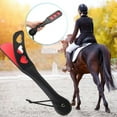 thumbnail image 2 of Horse Crop PU Leather Soft Handle Riding Paddle Pleasure Training Tools Outside Game Play Reusable Racing Horses Training Practice Tools, 2 of 7