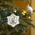 thumbnail image 7 of 3drose, Funny Worlds Greatest Pickle Lover Cartoon, 3 inch Snowflake Porcelain Ornament, 7 of 7