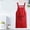 Red, variant on Rewenti Kitchen Apron Multiple Colors Waterproof and Oil Proof Washable Dirt Resistant for Kitchen Baking Room