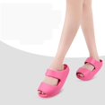 thumbnail image 1 of Zapatillas para perder peso para mujer, sandalias deslizantes para forma a la pierna, Material Eva, masaje posparto de suela gruesa, zapatos delgados para sacudir las piernas, Rosa roja Sunnimix Zapatillas Shake, 1 of 7