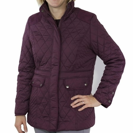 Jackets Mid Length Jacket - Totes Women's Mid Length Quilted Jacket Fig X-Large