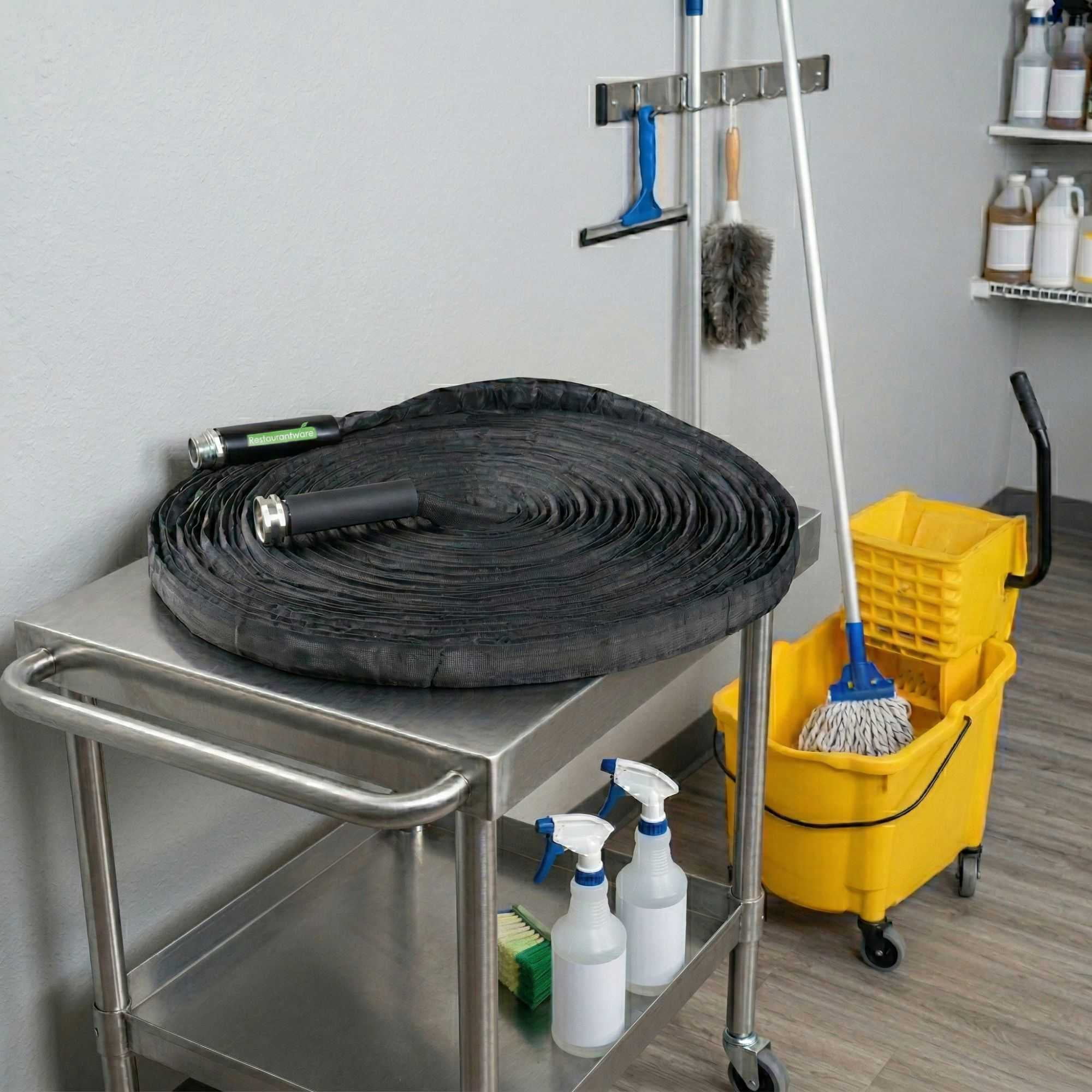 Handy Tek Black Fabric Garden Hose - Lightweight, Kink-Free, Flexible - 100' - 1 count box