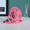 thumbnail image 2 of SmartDevil USB Desk Fan, Small Personal Desktop Table Fan with Strong Wind, Quiet Operation Portable Mini Fan for Home Office Bedroom Table and Desktop (pink), 2 of 7