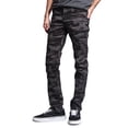 thumbnail image 4 of Victorious Mens Camouflage Skinny Fit Jeans AR169 - BLACK/CAMO - 40/32, 4 of 6