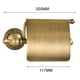 thumbnail image 1 of Portarrollos De Papel Higiénico Descubierto De Latón Envejecido De 7,9 Pulgadas, Bronce Cepillado Monstrate HA023751-00, 1 of 7