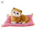 thumbnail image 1 of Simulation Cute Cat Kitten Sound Plush Doll Toy with Sleeping Mat Home Decor, 1 of 6