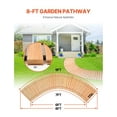 thumbnail image 2 of Wooden Garden Pathway Roll, 8ft x 17in Curved Cedar Walkway for Outdoor Use, Patio Deck Protection, Easy Roll Out Path for Yard, Beach, & Events, 2 of 9