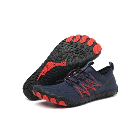 

Gomelly Womens Mens Aqua Socks Sport Water Shoes Quick Dry Beach Shoe Breathable Barefoot Unisex Blue Red C 10.5